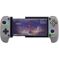 Trust GXT 735G Mylox Draadloze Mobiele Gaming Controller - Bluetooth 5.0 – Geschikt voor iPhone en Android – Dual Vibration Feedback – RGB-verlichte knoppen – Grijs