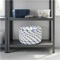 vidaXL Multifunctioneel touw 14 mm 25 m Wit en Blauw PP