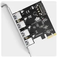 Axagon PCEU-430RS 4 poorten PCI Express kaart PCIe x1