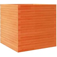 vidaXL Plantenbak 70x70x68,5 cm massief grenenhout wasbruin