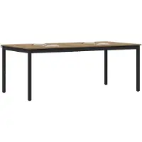 vidaXL Eettafels 200 x 100 x 75 cm Bewerkt hout Rechthoekig