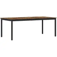 vidaXL Eettafels 200 x 100 x 75 cm Bewerkt hout Rechthoekig
