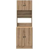 vidaXL Keukenbuffet Artisan Eiken 60 x 50 x 180 cm