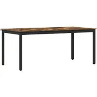 vidaXL Eettafels 180 x 90 x 75 cm Bewerkt hout Rechthoekig