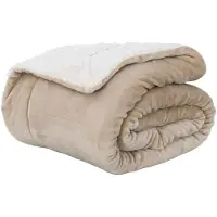 vidaXL plaid Beige 220 x 240 cm 2.67 kg Fleece