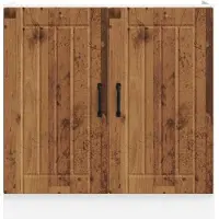 vidaXL Spoelbakonderkast Lucca bewerkt hout oud houtkleurig