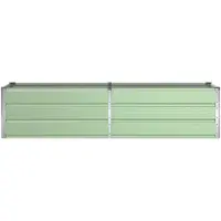 vidaXL Plantenbak Pastelgroen 195 x 50 x 45 cm Gegevens staal