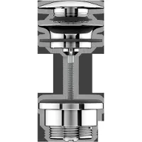 Keuco - Wastafel afvoerplug, ClickClack, chroom 59902010000