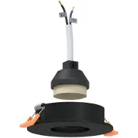 vidaXL Spotje 24 st Zwart 9 x 9 x 2 cm Aluminium
