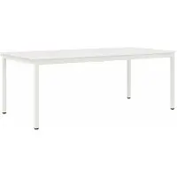 vidaXL Eettafel Wit 200 x 100 x 75 cm Massief grenenhout