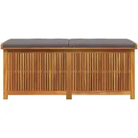 vidaXL Buitenopslag voor kussens, 150x50x60,5 cm, massief acaciahout