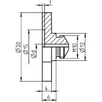 Gesipa 1456661 Plat mondstuk 1 stuk(s)