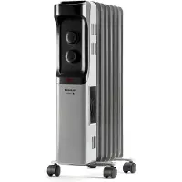Taurus Dakar 1500, Elektrische oliegevulde radiator, Olie, Voor binnen gebruik, Vloer, Zwart, Grijs, Metaal