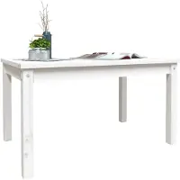 vidaXL Tuintafel 82,5x50,5x45 cm massief grenenhout wit