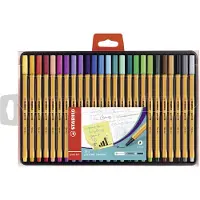 Stabilo Point 88 - Premium Fineliner 0,4 mm - Etui Met 25 Verschillende Kleuren