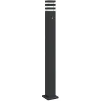 Kamome vidaXL Weglamp met bewegingssensor, zwart, 110 cm, aluminium