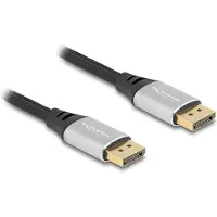 DeLOCK DisplayPort kabel | DP2.1 (10K 60Hz) | UHBR10 (40Gbit/s) | metaal/nylon | 2 meter
