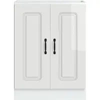 vidaXL Onderkast voor spoelbak, Kalmar, hoogglanzend wit, 60x46x81,5 cm