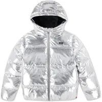 Levi's Kids Levi´s  Kids Core Batwing Puffer Jas Zilver 2 Years Meisje
