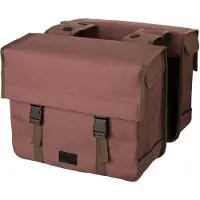 Fastrider Celo - Dubbele Fietstas - 34L - Waterafstotend Canvas - MIK Systeem - Reflecterend - Bruin