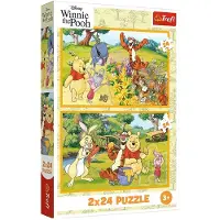 Trefl puzzel Disney Winnie de Poeh - 2x24 stukjes - tuinavontuur.