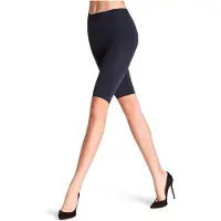 Falke Bike eenkleurig materiaal half ondoorzichtig 130 DEN legging dames blauw - maat S