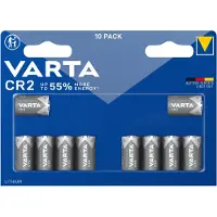 Varta LITHIUM Cylindr. CR2 Blli10 10 stuk(s) Fotobatterij CR2 Lithium 880 mAh 3 V