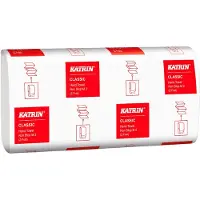 Katrin Classic Handdoeken Z-vouw Wit 2-laags 61617 25 Stuks à 160 Vellen
