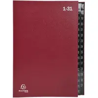 Exacompta Sorteermap 57035E A4 Rood Karton 24 x 34 cm
