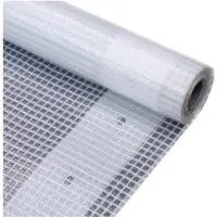 vidaXL Leno dekzeil 260 g/m² 2x20 m wit