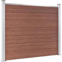 vidaXL Schuttingpanelenset 872x146 cm HKC bruin