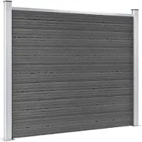 vidaXL Schuttingpanelenset 526x146 cm HKC zwart