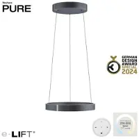 Neuhaus PURE Ronde hanglamp Pure E-Clipse grijs Ø 50cm