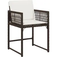 vidaXL 11-delige Tuinset met kussens poly rattan bruin