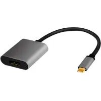 Logilink CUA0102, USB 3.2 Gen1 Type-C, DisplayPort, 0,15 meter, zwart