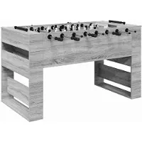 vidaXL Tafelvoetbal Grijze Sonoma 146,5 x 74 x 85 cm Bewerkt hout