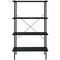vidaXL Opbergrek 4-laags 80x40x130 cm zwart
