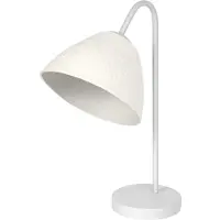 Ledvance tafellamp Decor Camel Bell wit van metaal en papier-maché, E14, dimbaar, 220 mm lengte, lampenkap van gerecycled materiaal, duurzaam dankzij vervangbare lichtbron, eenvoudig te installeren