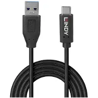Lindy 0,5 meter USB 3.2 Type A naar Type C kabel, 10 Gbit/s, GRS
