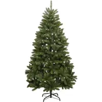 vidaXL Kunstkerstboom met scharnieren en standaard 240 cm groen