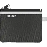 Leitz Textielhoes met rits, dubbel, WOW, klein, zwart
