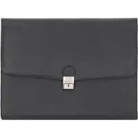 Alassio Udine aktetas leer 39 cm zwart