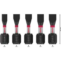 Bosch PRO sleufkopbits SL4,5 SL5,5(x2) SL5,5 SL6,5 25 mm 5-delig ...