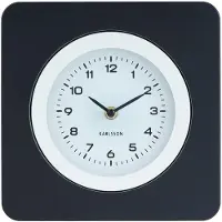 Karlsson Wandklok New Vintage - Mat zwart - 4.4x22x22cm