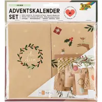 Folia 9387 Adventskalender, 24 adventsstukjes, OH DEER