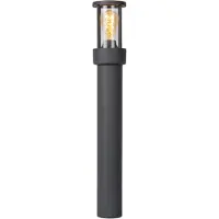 Lucide LORI - Sokkellamp - 1xE27 - IP44 - Dag/nacht sensor - Antraciet