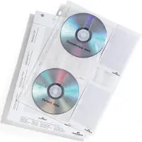 Durable cd/dvd-hoes A4, voor 4 cd's/dvd's,