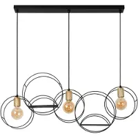 Lucide CIRCLE - Hanglamp - 3xE27 - Zwart