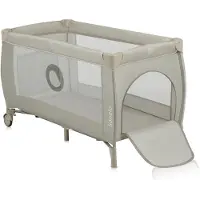 Lionelo Stefi Plus - Campingbedje 2in1 - Meegroeibed - Reisbedje en box voor kinderen tot 15 kg - Zijrtis - Hoogwaardige schuimmatras - Snel opvouwbaar