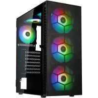 Kolink OBSERVATORY HF MB, Midi-toren, PC, Zwart, ATX, Micro ATX, Mini-ITX, Staal, Gehard glas, Gaming